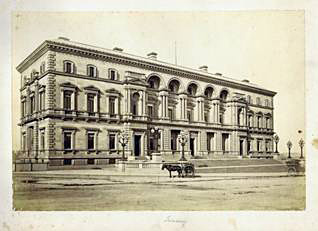 Old Treasury Building, Melbourne.Image courtesy of the East Melbourne Historical Society, from an original held by the City of Melbourne Arts and Heritage Collection.